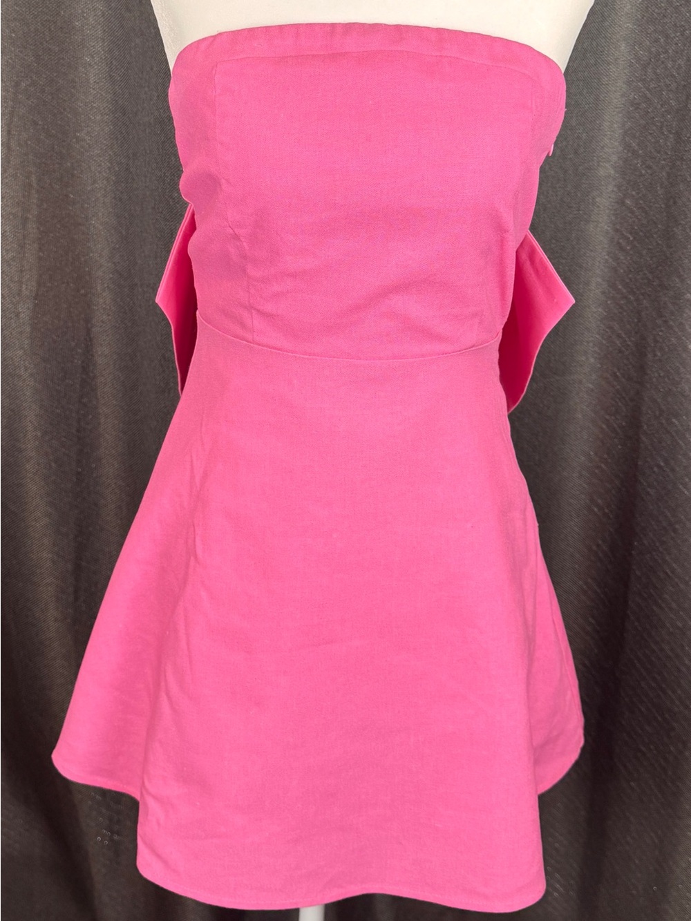 Altar'd State Strapless Hot Pink A-Line Dress